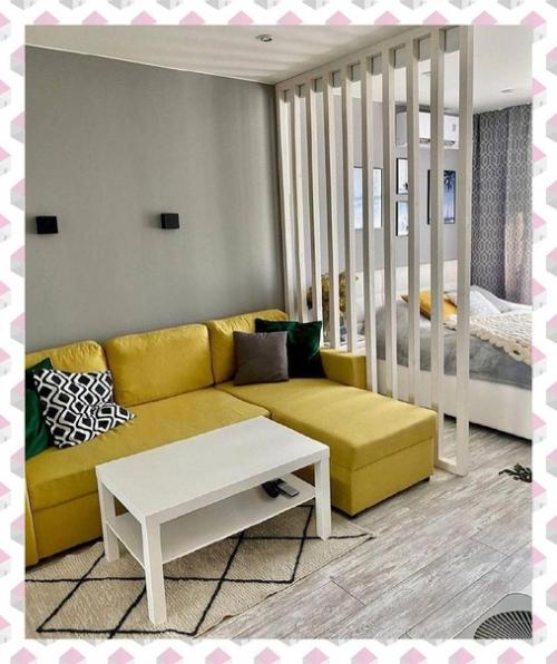 Однокомнатная квартира с отлично реализованной идеей зонирования. 02