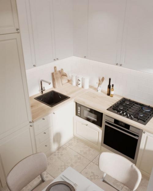 Эта 1-комнатная квартира - прекрасный пример того, как даже небольшое пространство может выглядеть стильно, изящно и легко. 06