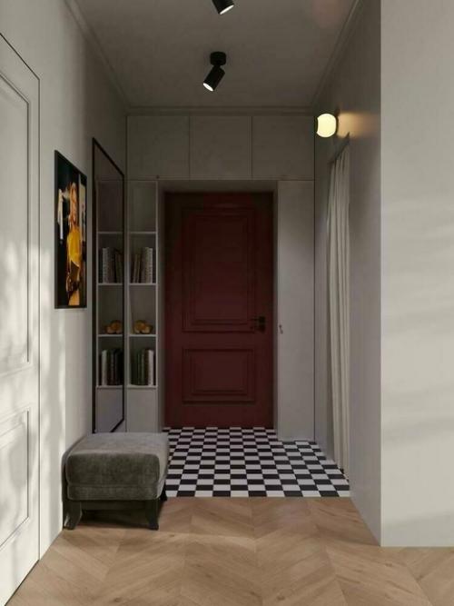 Интерьер квартиры, в котором смелое сочетание стилизованных элементов с современными деталями, придает уникальный характер этому пространству. 03