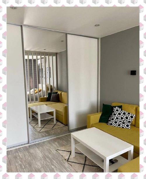 Однокомнатная квартира с отлично реализованной идеей зонирования. 01