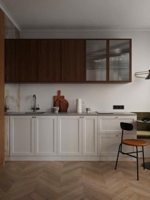 Интерьер квартиры, в котором смелое сочетание стилизованных элементов с современными деталями, придает уникальный характер этому пространству. 09