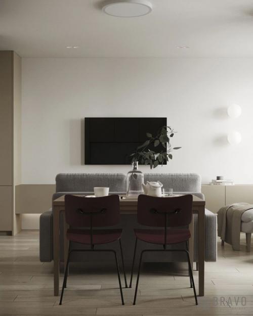 Квартира - студия, общей площадью - 26, 6 кв. 02