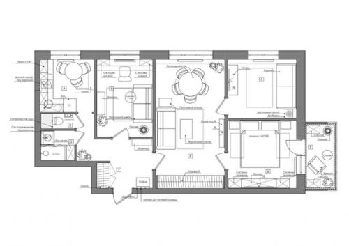 Четырехкомнатная квартира в типовой панельке. 08