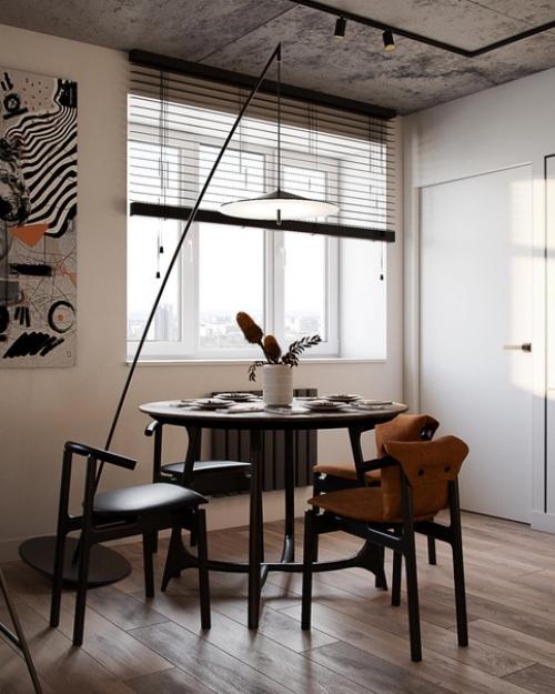 Брутальная кухня - гостиная. 05