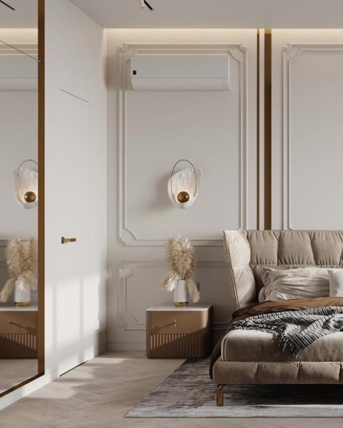 Мастер спальня с санузлом.