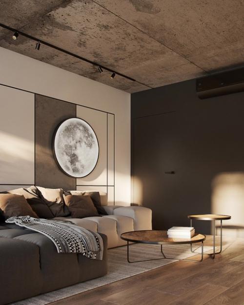 Брутальная кухня - гостиная. 07