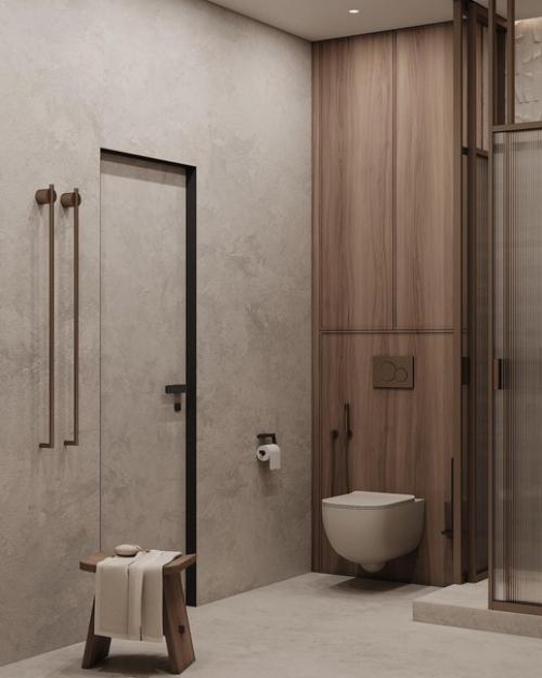 Наслаждаемся красотой.  Стильный проект ванной комнаты. 01