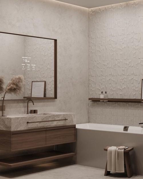 Наслаждаемся красотой.  Стильный проект ванной комнаты. 04