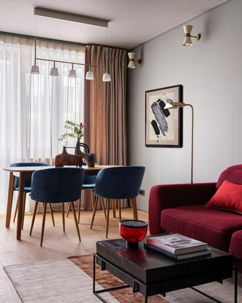 Квартира с яркими акцентами. 02