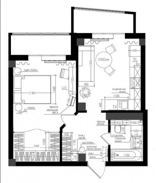 Квартира, площадью - 50 кв. 09